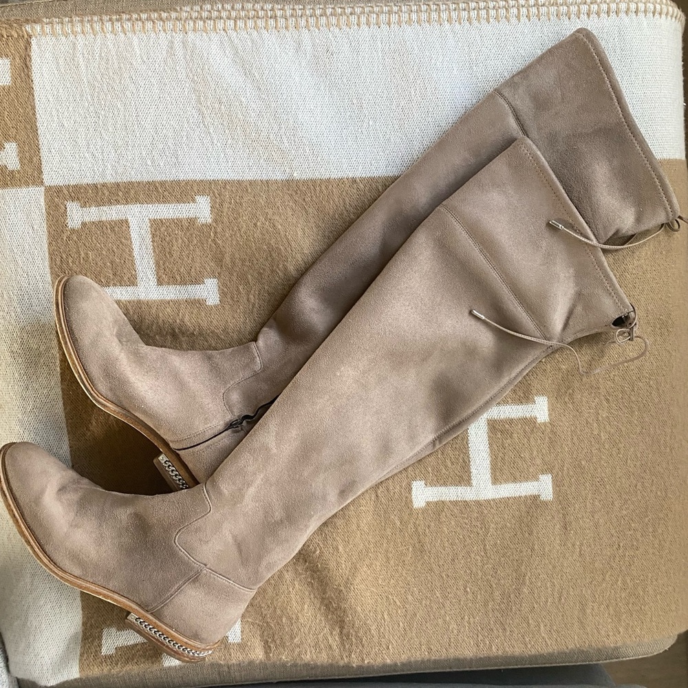 Michael Kors Faux Suede Knee High Boots in good shape